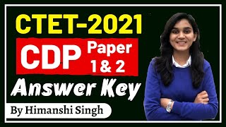 CTET-2021 | CDP Paper (1 2) Answer Key Analysis | Let's LEARN