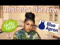 I ORDERED A BOX OF BUGS?| HELLO FRESH VS BLUE APRON REVIEW (COOKING ASMR)