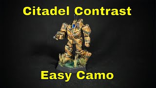 Easy Tan & Green Camo | Battletech Painting Arkab Legion Contrast Aggaros Dunes & Militarum Green