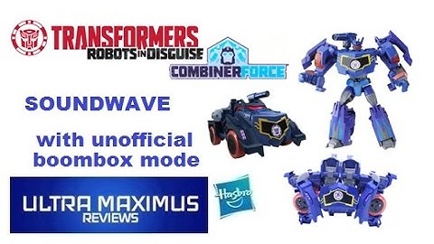 Soundwave Transformers Robots in Disguise Combiner Force with Unofficial Boombox Modes