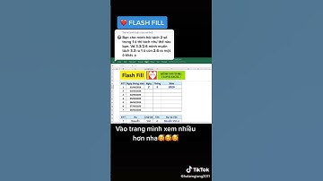 2. Tách 2 số trong 1 ô siêu nhanh với FLASH FILL