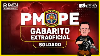 Gabarito Extraoficial PM PE-Soldado