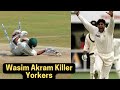 Top 10 wasim akram in swinging yorkers  wasim akram king of swing