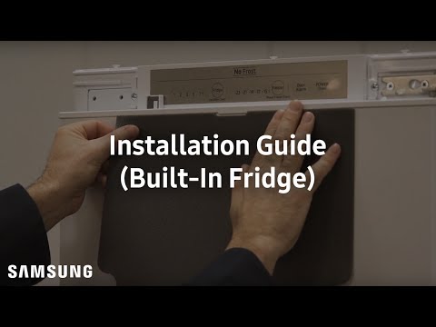 How To Install Samsung Slide Mounting Built-In Fridge