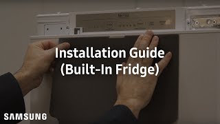 How To Install Samsung Slide Mounting BuiltIn Fridge