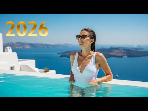 Santorini Blue 2026 🇬🇷 Luxury Lounge & Deep House Mix in 4K UHD Nengerk