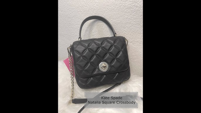 Kate Spade natalia SMALL FLAP shoulder Bag Black crossbody leather  767883695159 