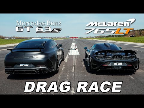870PS Mercedes-AMG GT63 S vs. McLaren 765LT | DRAG RACE | Daniel Abt
