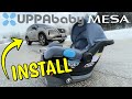 UPPAbaby MESA Infant Car Seat Install video