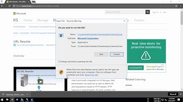 URL Rewrite Module in IIS 10 on Windows Server 2016