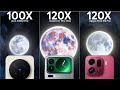 مقارنة اختبار التكبير المباشر بين Xiaomi 17 Pro Max و Vivo X300 Pro و Oppo Find X9 Pro 