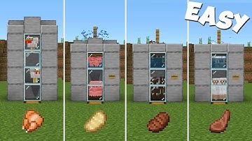 +4 Easiest Food farms in Minecraft |Build tutorials