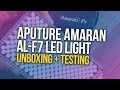 UNBOXING + Testing the Aputure Amaran AL-F7 LED LIGHT!