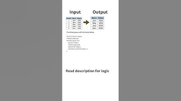 SQL Tips Find employees with same salary  #sqltips#sql #sqlforbeginners
