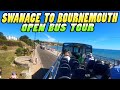 Swanage to Bournemouth Open Bus Tour - Dorset - England (4K)