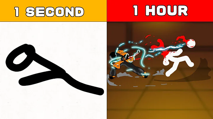 Stickman DEMON SLAYER animation in 1 second VS 1 hour ⁨@flipaclip⁩