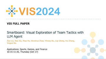 Smartboard: Visual Exploration of Team Tactics with LLM Agent - Fast Forward | VIS 2024
