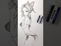 【絵の描き方動画】胡蝶しのぶの水着姿描いてみた #drawing #イラストメイキング #anime #鬼滅の刃 #胡蝶しのぶ #鉛筆画