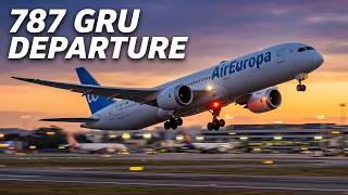 ✈️ Air Europa UX58 | Boeing 787 Dreamliner Takeoff from São Paulo GRU | VLOG | iPhone 16 Pro Max ✈️ Air Europa UX58 | Boeing 787 Dreamliner Takeoff from São Paulo GRU | VLOG | iPhone 16 Pro Max