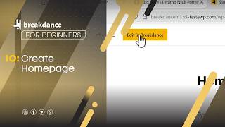 10: Create, set and edit page with the free Breakdance Builder🔹Breakdance WP Tutorial 2026