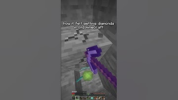 POV: Finding Diamonds in old minecraft