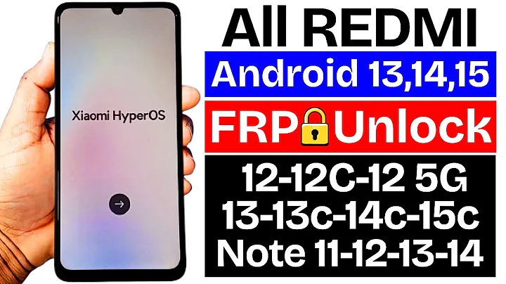 2026 All Redmi FRP Bypass Android 13/14/15 | No Share Me - No Second Space - No Activity Launcher