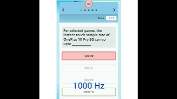 Amazon OnePlus 10 Pro 5 g Contest Quiz Answers