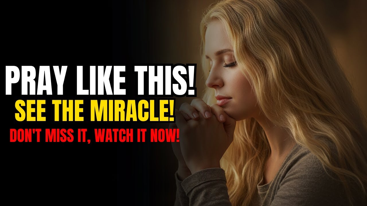 Pray Like This and Watch God Change Your Life Today! - YouTube