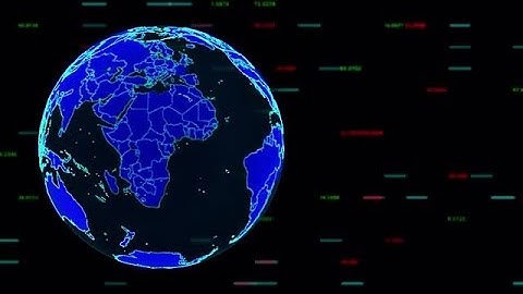 Earth And Data Stock Motion Graphics