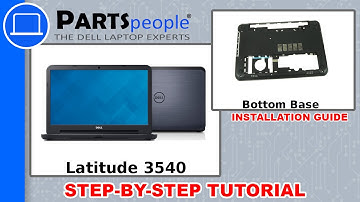 Dell Latitude 3540 Bottom Base How-To Video Tutorial