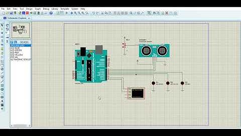 Simulasi Parkir dengan Sensor Ultrasonik Menggunakan Proteus