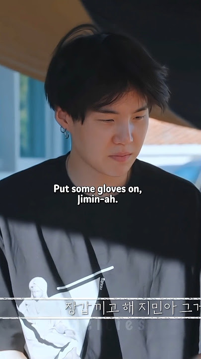 Yoongi forbade Namjoon to carve wood, as he was worried that Namjoon would get hurt if he did ❤️‍🩹