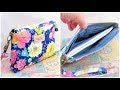 DIY clutch bag tutorial　クラッチバッグ作り方　 Zipper Pouch   ポーチの作り方