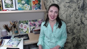 Gouache and Watercolor Flowers Class Introduction