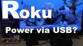 Roku Streaming Device powering via USB or wall outlet