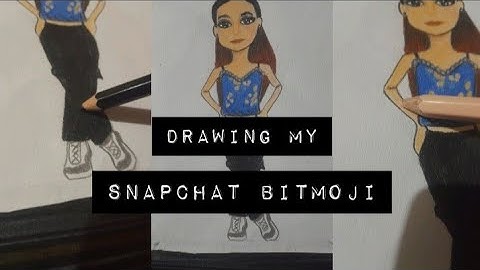 Drawing my Snapchat bitmoji😅| @Vanshika_Soni1207 |