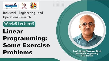 Lec 40: Linear Programming: Some Exercise Problems