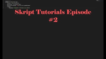 Advanced Commands & Message Types | Skript Tutorial #2