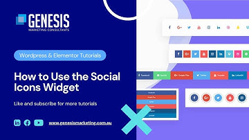 How to add Social Icons with Elementor