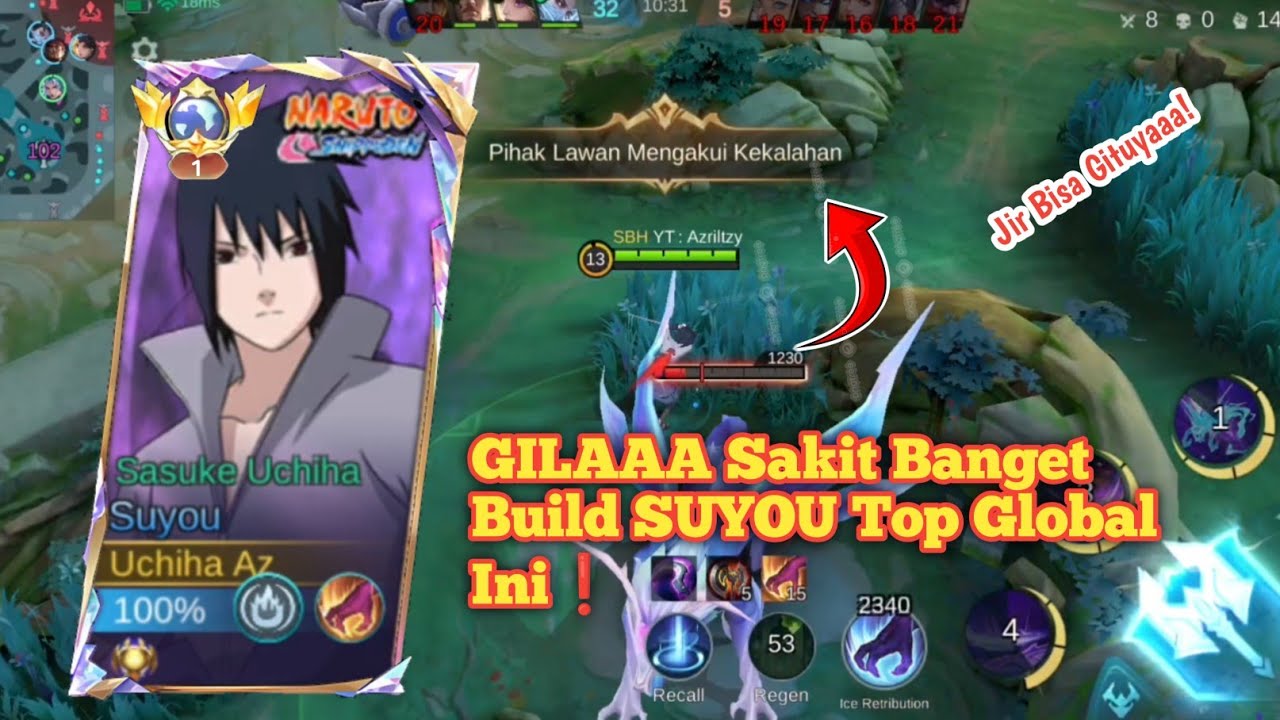 SUMPAH INI BUILD SAKIT BANGET BUILD SUYOU TOP GLOBAL GILA MUSUH LANGSUNG SUREND! | MLBB