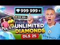 DLS 25 HACK MOD كيف حصلت على عدد غير محدود من الماس والعملات المعدنية في Dream League Soccer 
