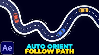Animate Object Along Path | After Effects Tutorial | Auto Orient Along Path screenshot 5