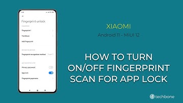 How to Turn on/off Fingerprint scan for App Lock - Xiaomi [Android 11 - MIUI 12]