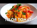 Eng sub resep mami telor tomat