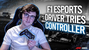 F1 ESPORTS DRIVER TRIES CONTROLLER ON F1 2021
