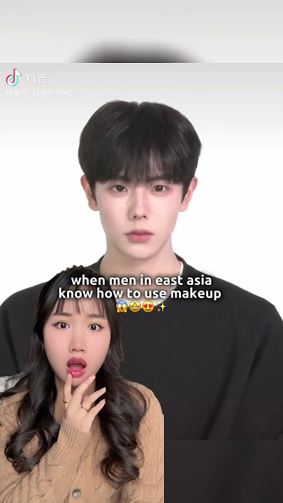 CHINESE/KOREAN GUYS MAKEUP TRANSFORMATION 😱 #douyin #kbeauty #chinese #korean #koreanmakeup #shorts