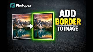 how to add border to image in photopea