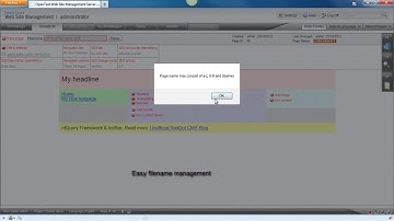 rdQuery: CMS Toolbar demo - OpenText™ | Web Site Management enhanced with rdQuery