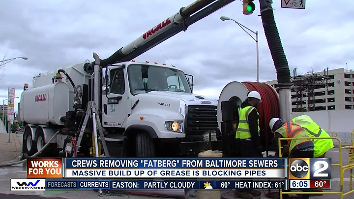 Baltimore's fatberg to be sucked out of sewers