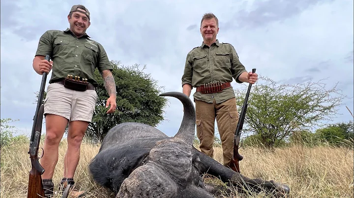 Awesome Cape Buffalo Hunt with double rifles!